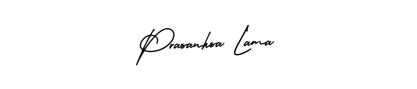 Use a signature maker to create a handwritten signature online. With this signature software, you can design (AmerikaSignatureDemo-Regular) your own signature for name Prasanhsa Lama. Prasanhsa Lama signature style 3 images and pictures png