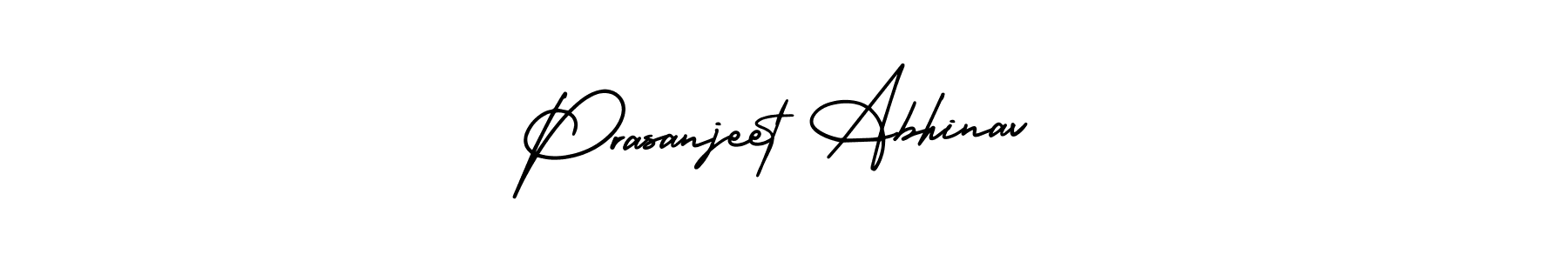 Prasanjeet Abhinav stylish signature style. Best Handwritten Sign (AmerikaSignatureDemo-Regular) for my name. Handwritten Signature Collection Ideas for my name Prasanjeet Abhinav. Prasanjeet Abhinav signature style 3 images and pictures png