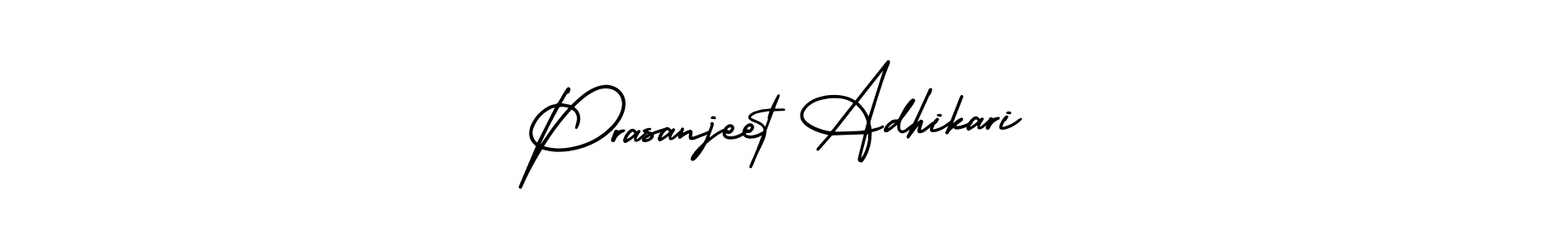 How to make Prasanjeet Adhikari signature? AmerikaSignatureDemo-Regular is a professional autograph style. Create handwritten signature for Prasanjeet Adhikari name. Prasanjeet Adhikari signature style 3 images and pictures png