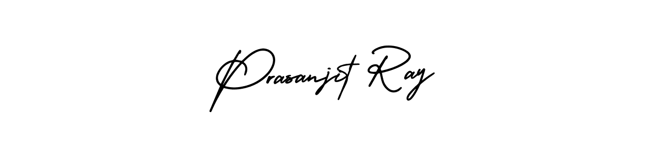 This is the best signature style for the Prasanjit Ray name. Also you like these signature font (AmerikaSignatureDemo-Regular). Mix name signature. Prasanjit Ray signature style 3 images and pictures png