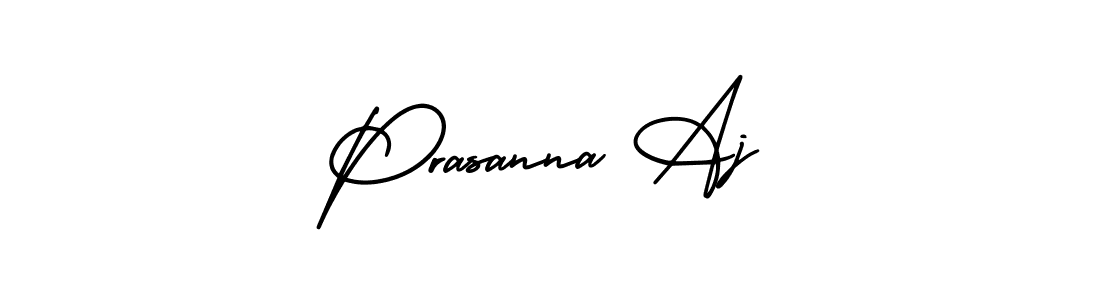 How to make Prasanna Aj signature? AmerikaSignatureDemo-Regular is a professional autograph style. Create handwritten signature for Prasanna Aj name. Prasanna Aj signature style 3 images and pictures png