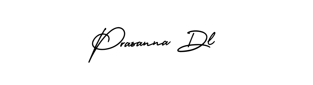 Use a signature maker to create a handwritten signature online. With this signature software, you can design (AmerikaSignatureDemo-Regular) your own signature for name Prasanna Dl. Prasanna Dl signature style 3 images and pictures png