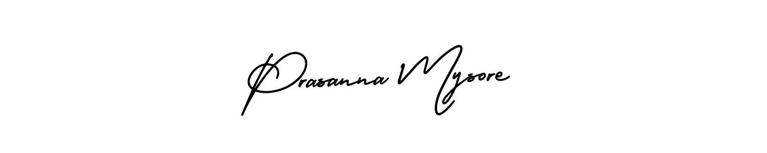 How to Draw Prasanna Mysore signature style? AmerikaSignatureDemo-Regular is a latest design signature styles for name Prasanna Mysore. Prasanna Mysore signature style 3 images and pictures png