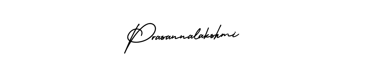 Make a beautiful signature design for name Prasannalakshmi. With this signature (AmerikaSignatureDemo-Regular) style, you can create a handwritten signature for free. Prasannalakshmi signature style 3 images and pictures png