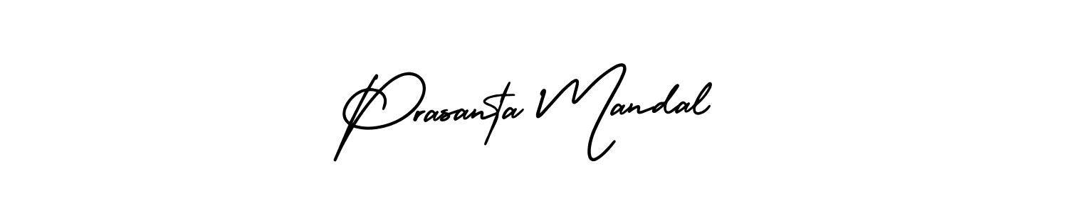 How to make Prasanta Mandal signature? AmerikaSignatureDemo-Regular is a professional autograph style. Create handwritten signature for Prasanta Mandal name. Prasanta Mandal signature style 3 images and pictures png