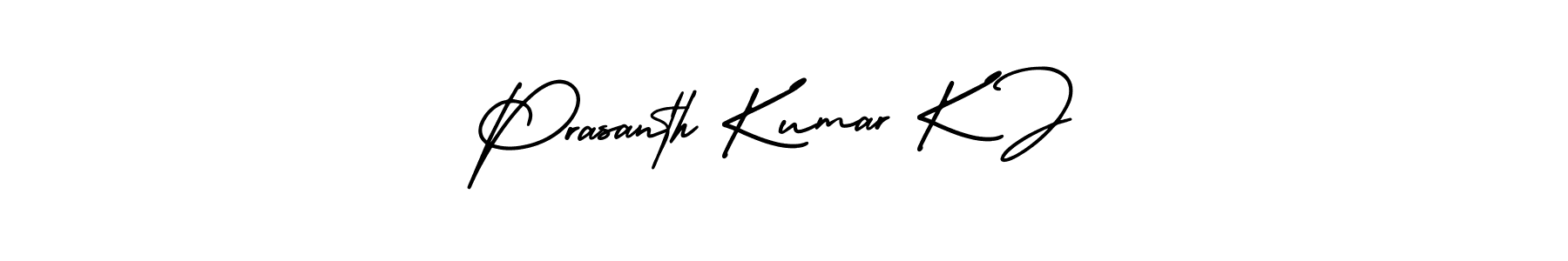 How to Draw Prasanth Kumar K J signature style? AmerikaSignatureDemo-Regular is a latest design signature styles for name Prasanth Kumar K J. Prasanth Kumar K J signature style 3 images and pictures png