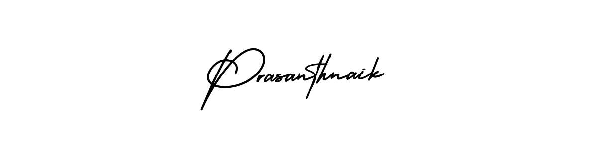Design your own signature with our free online signature maker. With this signature software, you can create a handwritten (AmerikaSignatureDemo-Regular) signature for name Prasanthnaik. Prasanthnaik signature style 3 images and pictures png