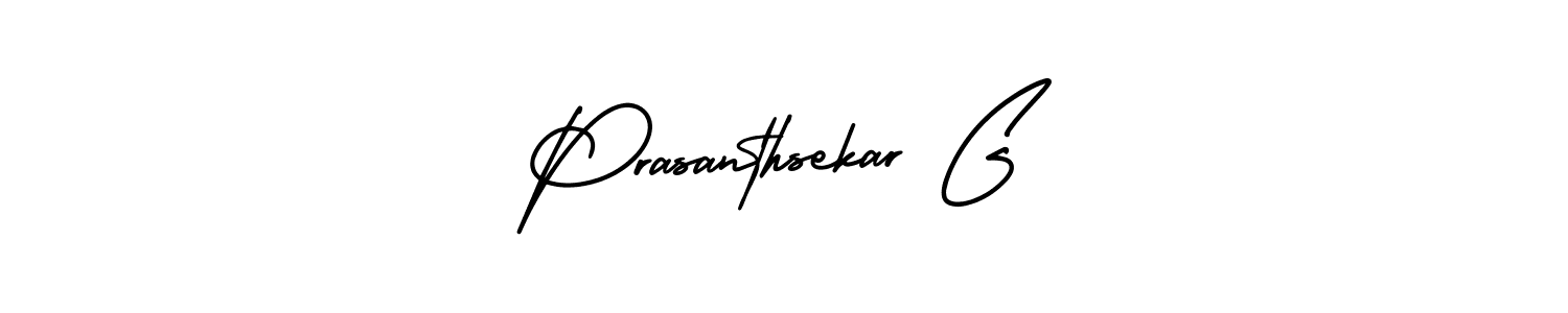 Create a beautiful signature design for name Prasanthsekar G. With this signature (AmerikaSignatureDemo-Regular) fonts, you can make a handwritten signature for free. Prasanthsekar G signature style 3 images and pictures png