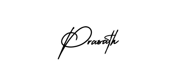 Use a signature maker to create a handwritten signature online. With this signature software, you can design (AmerikaSignatureDemo-Regular) your own signature for name Prasath. Prasath signature style 3 images and pictures png