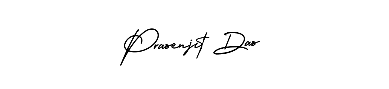 You should practise on your own different ways (AmerikaSignatureDemo-Regular) to write your name (Prasenjit Das) in signature. don't let someone else do it for you. Prasenjit Das signature style 3 images and pictures png