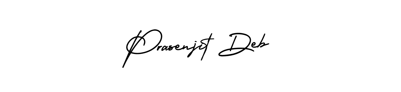 How to make Prasenjit Deb signature? AmerikaSignatureDemo-Regular is a professional autograph style. Create handwritten signature for Prasenjit Deb name. Prasenjit Deb signature style 3 images and pictures png
