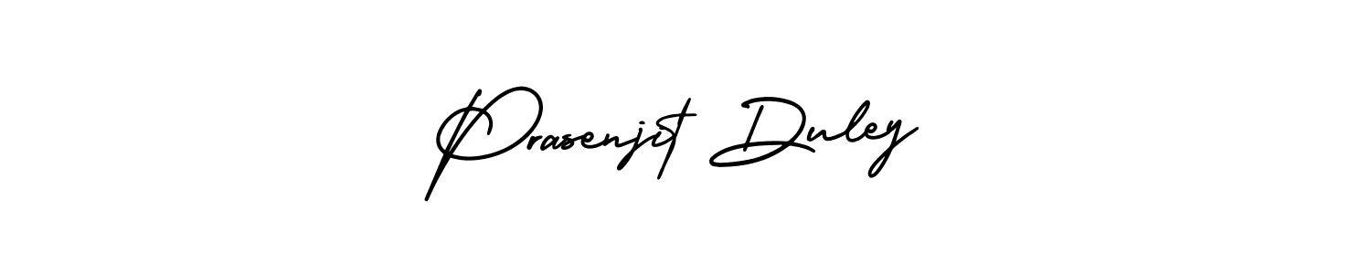 How to Draw Prasenjit Duley signature style? AmerikaSignatureDemo-Regular is a latest design signature styles for name Prasenjit Duley. Prasenjit Duley signature style 3 images and pictures png