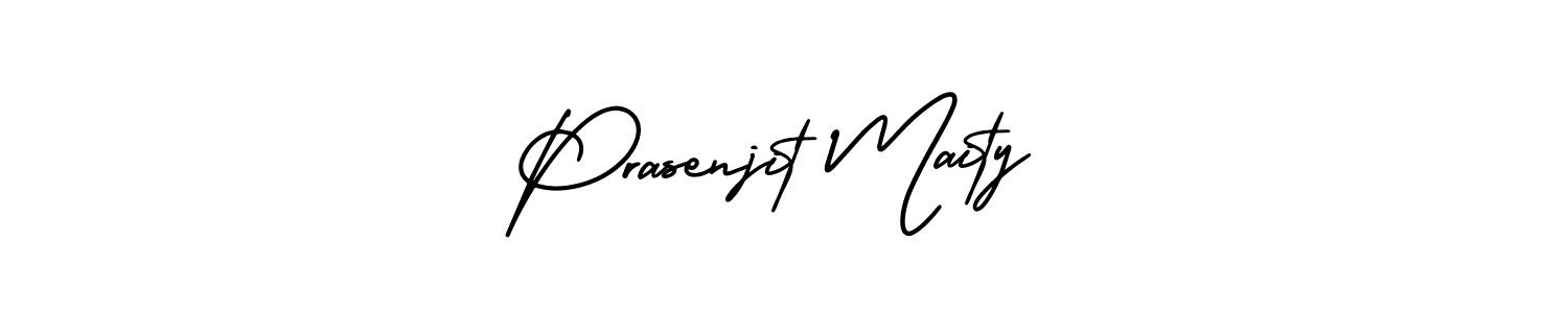 How to make Prasenjit Maity signature? AmerikaSignatureDemo-Regular is a professional autograph style. Create handwritten signature for Prasenjit Maity name. Prasenjit Maity signature style 3 images and pictures png
