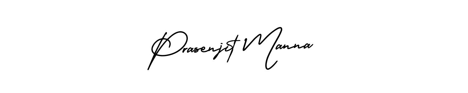Prasenjit Manna stylish signature style. Best Handwritten Sign (AmerikaSignatureDemo-Regular) for my name. Handwritten Signature Collection Ideas for my name Prasenjit Manna. Prasenjit Manna signature style 3 images and pictures png