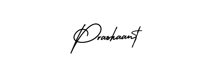 How to make Prashaant signature? AmerikaSignatureDemo-Regular is a professional autograph style. Create handwritten signature for Prashaant name. Prashaant signature style 3 images and pictures png