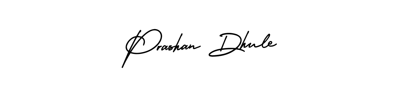 Create a beautiful signature design for name Prashan Dhule. With this signature (AmerikaSignatureDemo-Regular) fonts, you can make a handwritten signature for free. Prashan Dhule signature style 3 images and pictures png