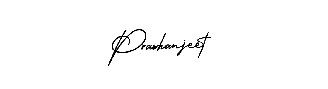 How to make Prashanjeet name signature. Use AmerikaSignatureDemo-Regular style for creating short signs online. This is the latest handwritten sign. Prashanjeet signature style 3 images and pictures png