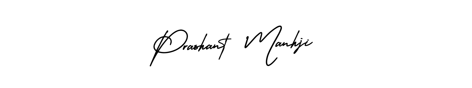 How to make Prashant  Manhji name signature. Use AmerikaSignatureDemo-Regular style for creating short signs online. This is the latest handwritten sign. Prashant  Manhji signature style 3 images and pictures png