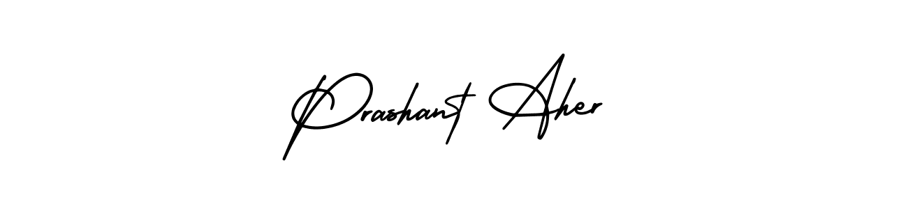 Create a beautiful signature design for name Prashant Aher. With this signature (AmerikaSignatureDemo-Regular) fonts, you can make a handwritten signature for free. Prashant Aher signature style 3 images and pictures png