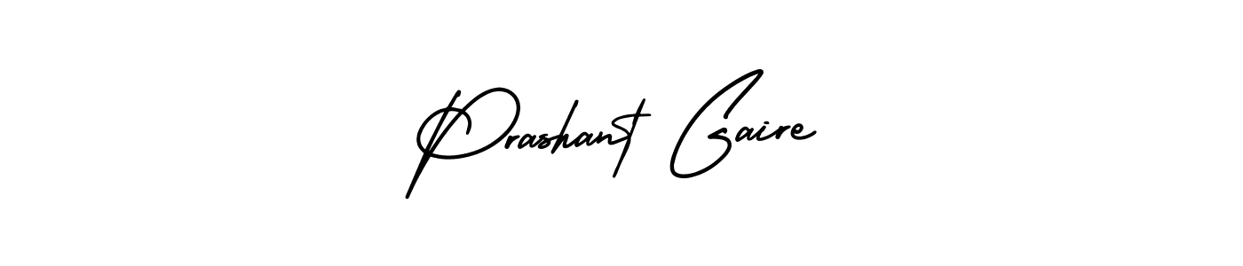 Make a beautiful signature design for name Prashant Gaire. With this signature (AmerikaSignatureDemo-Regular) style, you can create a handwritten signature for free. Prashant Gaire signature style 3 images and pictures png
