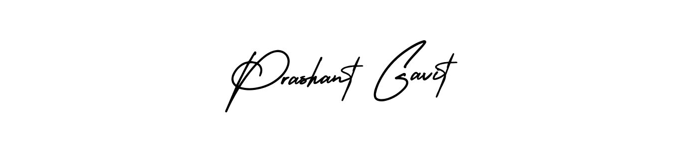 Design your own signature with our free online signature maker. With this signature software, you can create a handwritten (AmerikaSignatureDemo-Regular) signature for name Prashant Gavit. Prashant Gavit signature style 3 images and pictures png