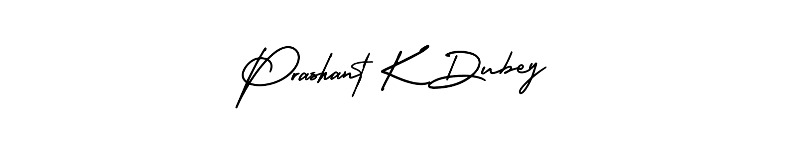 How to make Prashant K Dubey name signature. Use AmerikaSignatureDemo-Regular style for creating short signs online. This is the latest handwritten sign. Prashant K Dubey signature style 3 images and pictures png