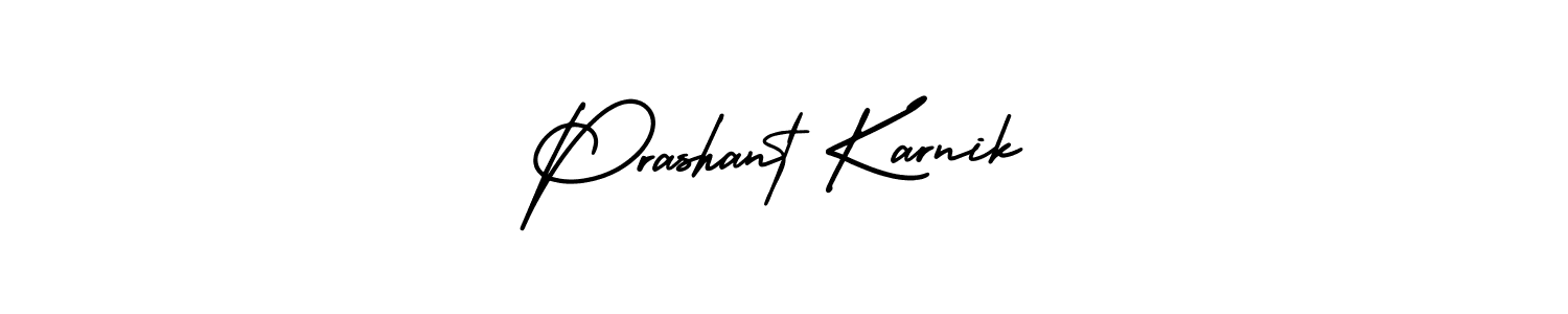 Create a beautiful signature design for name Prashant Karnik. With this signature (AmerikaSignatureDemo-Regular) fonts, you can make a handwritten signature for free. Prashant Karnik signature style 3 images and pictures png