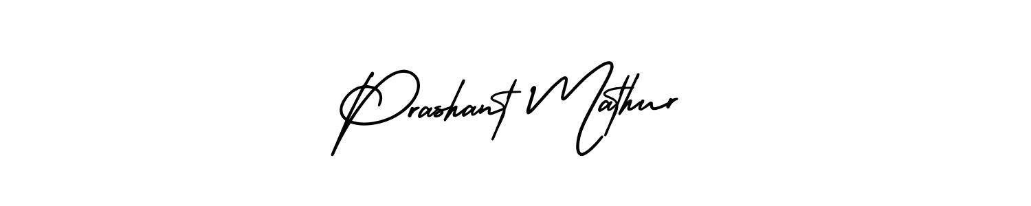 This is the best signature style for the Prashant Mathur name. Also you like these signature font (AmerikaSignatureDemo-Regular). Mix name signature. Prashant Mathur signature style 3 images and pictures png