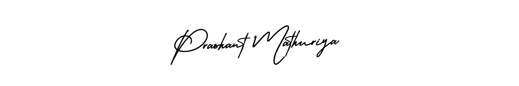 Create a beautiful signature design for name Prashant Mathuriya. With this signature (AmerikaSignatureDemo-Regular) fonts, you can make a handwritten signature for free. Prashant Mathuriya signature style 3 images and pictures png
