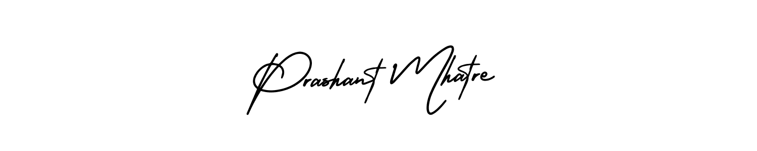 How to make Prashant Mhatre name signature. Use AmerikaSignatureDemo-Regular style for creating short signs online. This is the latest handwritten sign. Prashant Mhatre signature style 3 images and pictures png