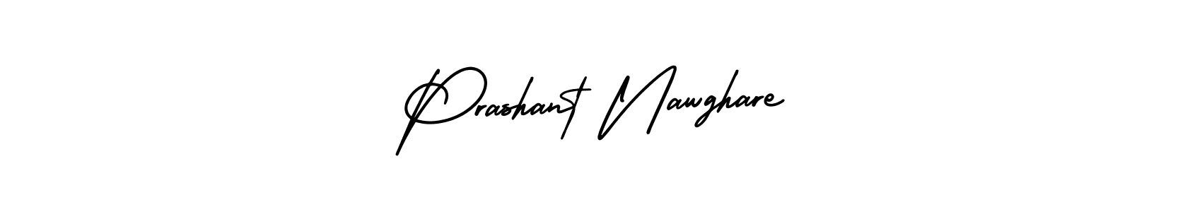 Make a beautiful signature design for name Prashant Nawghare. With this signature (AmerikaSignatureDemo-Regular) style, you can create a handwritten signature for free. Prashant Nawghare signature style 3 images and pictures png