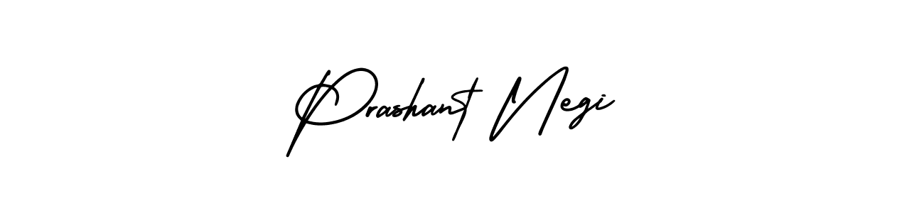The best way (AmerikaSignatureDemo-Regular) to make a short signature is to pick only two or three words in your name. The name Prashant Negi include a total of six letters. For converting this name. Prashant Negi signature style 3 images and pictures png