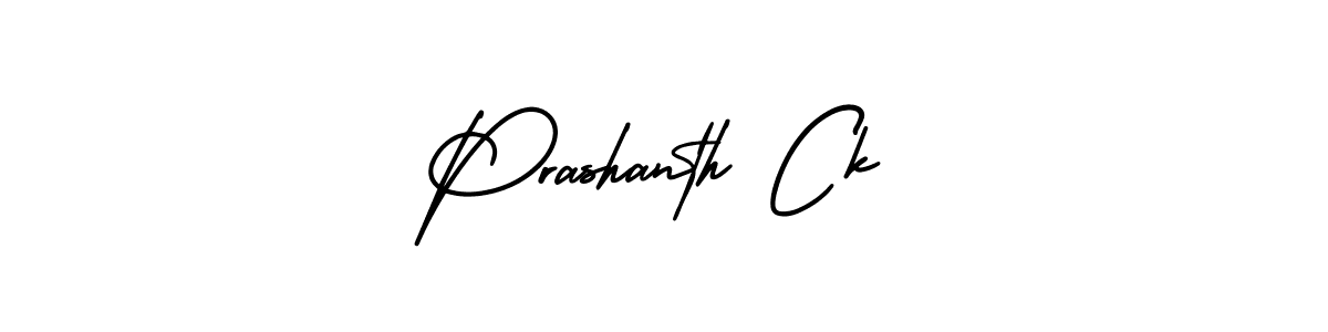 Make a beautiful signature design for name Prashanth Ck. Use this online signature maker to create a handwritten signature for free. Prashanth Ck signature style 3 images and pictures png