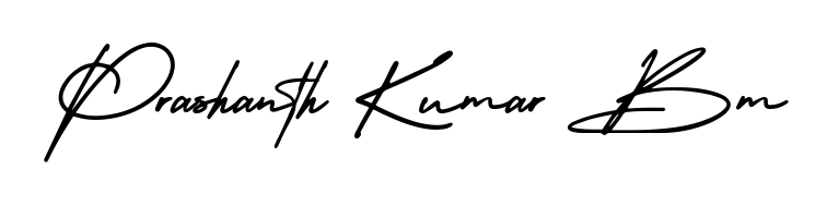 How to make Prashanth Kumar Bm signature? AmerikaSignatureDemo-Regular is a professional autograph style. Create handwritten signature for Prashanth Kumar Bm name. Prashanth Kumar Bm signature style 3 images and pictures png