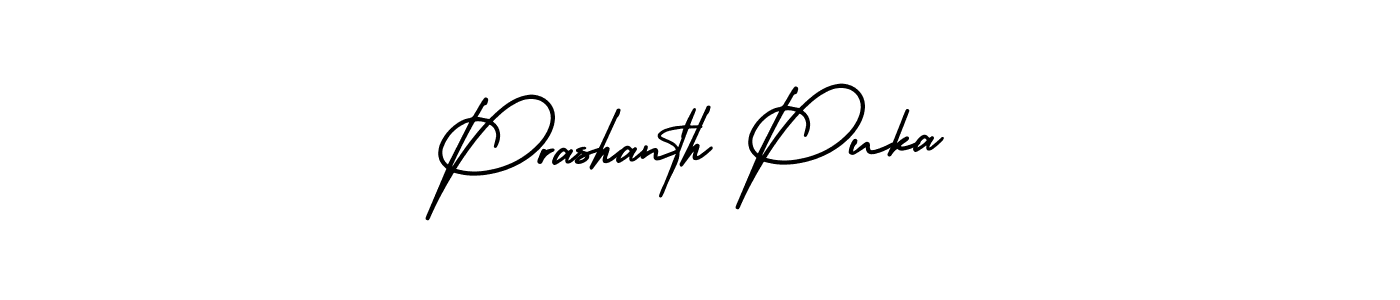How to make Prashanth Puka signature? AmerikaSignatureDemo-Regular is a professional autograph style. Create handwritten signature for Prashanth Puka name. Prashanth Puka signature style 3 images and pictures png