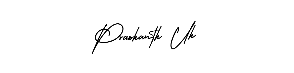It looks lik you need a new signature style for name Prashanth Uh. Design unique handwritten (AmerikaSignatureDemo-Regular) signature with our free signature maker in just a few clicks. Prashanth Uh signature style 3 images and pictures png