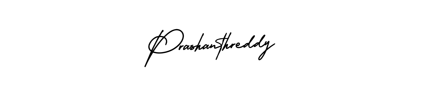 The best way (AmerikaSignatureDemo-Regular) to make a short signature is to pick only two or three words in your name. The name Prashanthreddy include a total of six letters. For converting this name. Prashanthreddy signature style 3 images and pictures png