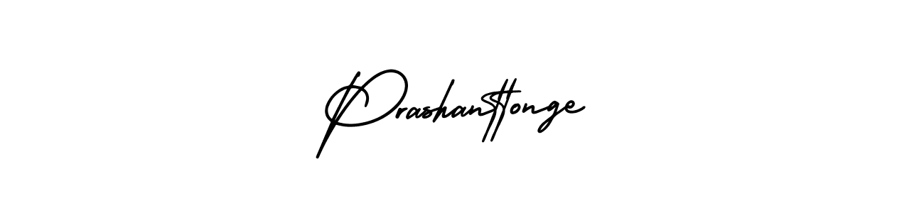 Use a signature maker to create a handwritten signature online. With this signature software, you can design (AmerikaSignatureDemo-Regular) your own signature for name Prashanttonge. Prashanttonge signature style 3 images and pictures png