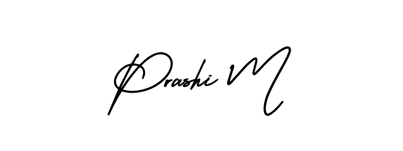 Similarly AmerikaSignatureDemo-Regular is the best handwritten signature design. Signature creator online .You can use it as an online autograph creator for name Prashi M. Prashi M signature style 3 images and pictures png