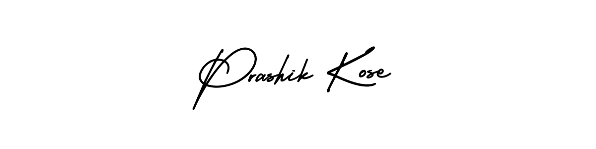 Prashik Kose stylish signature style. Best Handwritten Sign (AmerikaSignatureDemo-Regular) for my name. Handwritten Signature Collection Ideas for my name Prashik Kose. Prashik Kose signature style 3 images and pictures png