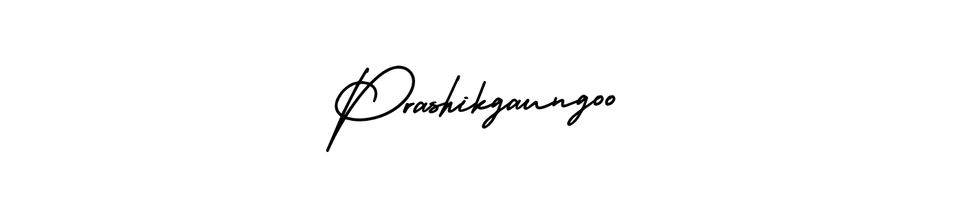 AmerikaSignatureDemo-Regular is a professional signature style that is perfect for those who want to add a touch of class to their signature. It is also a great choice for those who want to make their signature more unique. Get Prashikgaungoo name to fancy signature for free. Prashikgaungoo signature style 3 images and pictures png
