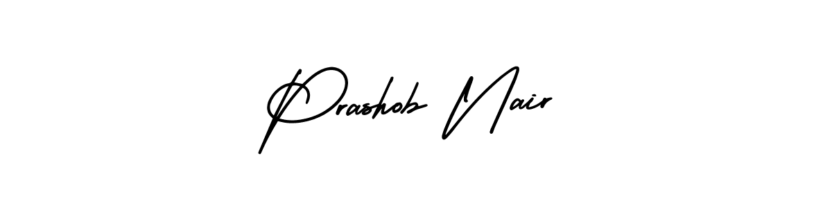 You can use this online signature creator to create a handwritten signature for the name Prashob Nair. This is the best online autograph maker. Prashob Nair signature style 3 images and pictures png