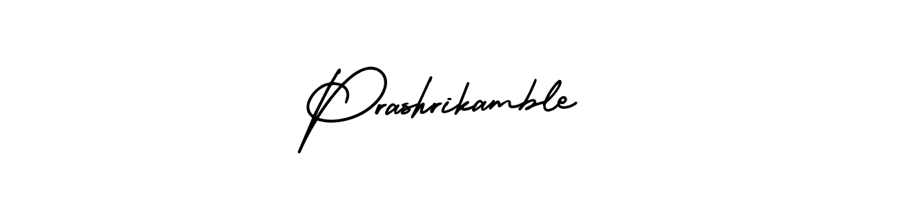 Prashrikamble stylish signature style. Best Handwritten Sign (AmerikaSignatureDemo-Regular) for my name. Handwritten Signature Collection Ideas for my name Prashrikamble. Prashrikamble signature style 3 images and pictures png