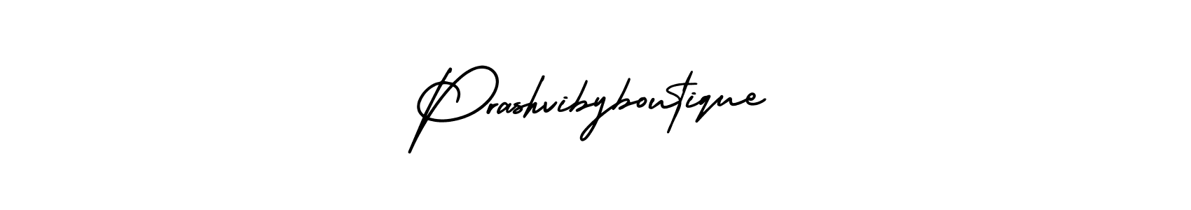 Design your own signature with our free online signature maker. With this signature software, you can create a handwritten (AmerikaSignatureDemo-Regular) signature for name Prashvibyboutique. Prashvibyboutique signature style 3 images and pictures png