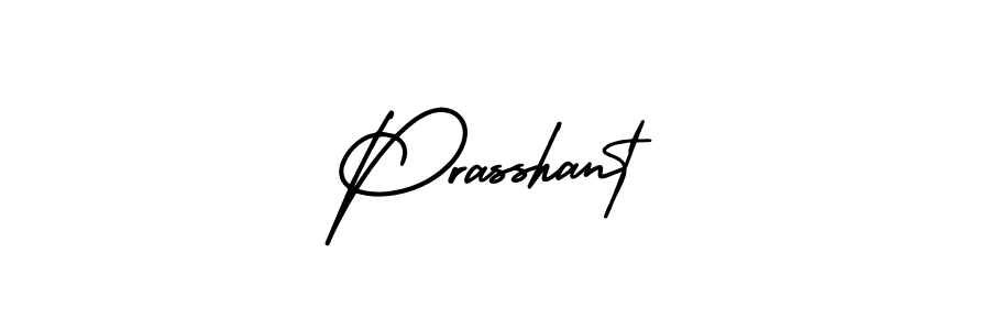 Prasshant stylish signature style. Best Handwritten Sign (AmerikaSignatureDemo-Regular) for my name. Handwritten Signature Collection Ideas for my name Prasshant. Prasshant signature style 3 images and pictures png