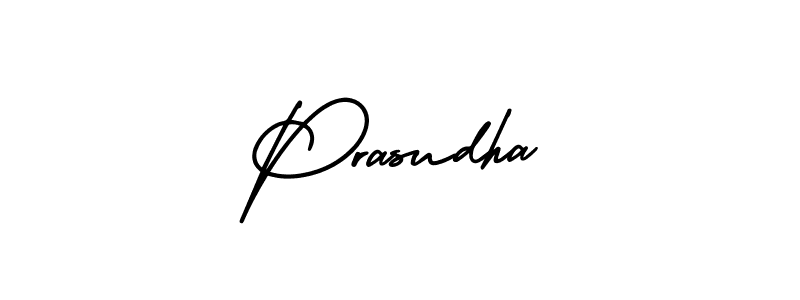 Make a beautiful signature design for name Prasudha. With this signature (AmerikaSignatureDemo-Regular) style, you can create a handwritten signature for free. Prasudha signature style 3 images and pictures png