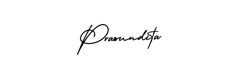 Make a beautiful signature design for name Prasundita. With this signature (AmerikaSignatureDemo-Regular) style, you can create a handwritten signature for free. Prasundita signature style 3 images and pictures png