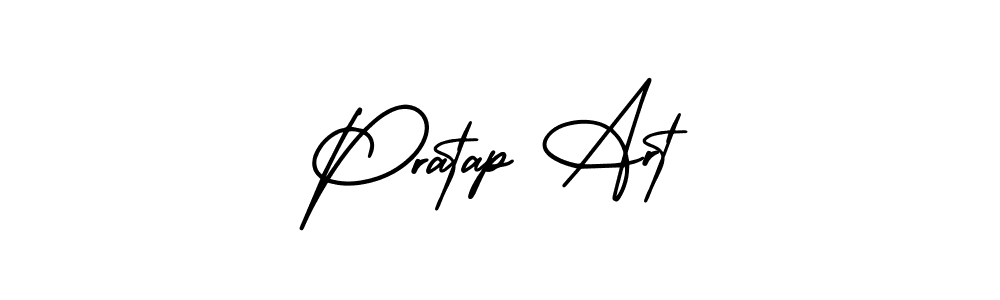 AmerikaSignatureDemo-Regular is a professional signature style that is perfect for those who want to add a touch of class to their signature. It is also a great choice for those who want to make their signature more unique. Get Pratap Art name to fancy signature for free. Pratap Art signature style 3 images and pictures png