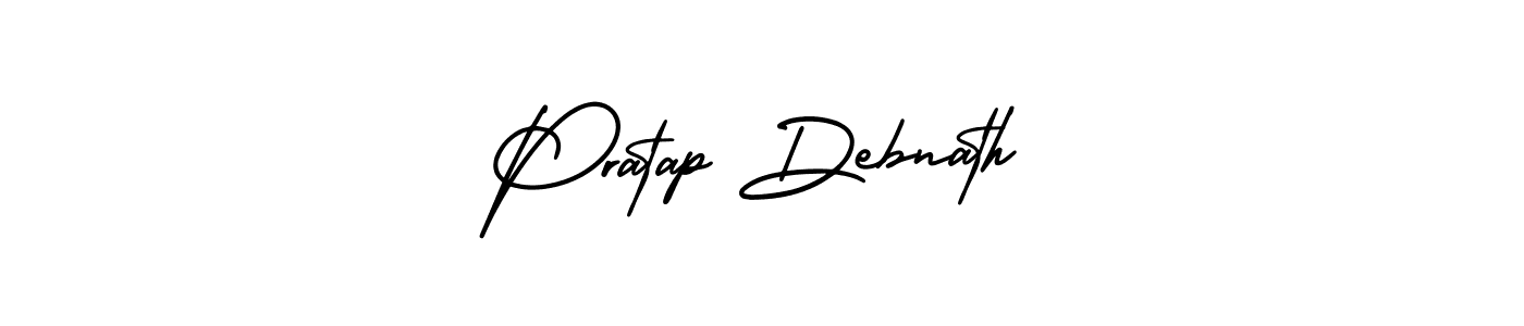 Use a signature maker to create a handwritten signature online. With this signature software, you can design (AmerikaSignatureDemo-Regular) your own signature for name Pratap Debnath. Pratap Debnath signature style 3 images and pictures png