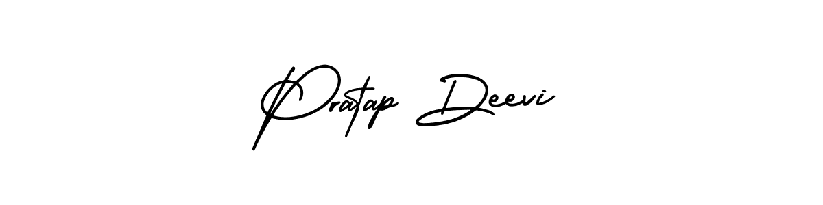 Make a short Pratap Deevi signature style. Manage your documents anywhere anytime using AmerikaSignatureDemo-Regular. Create and add eSignatures, submit forms, share and send files easily. Pratap Deevi signature style 3 images and pictures png